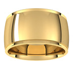 Stepped-Edge Comfort-Fit Half Round Band