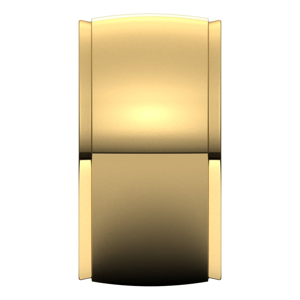 Stepped-Edge Comfort-Fit Half Round Band