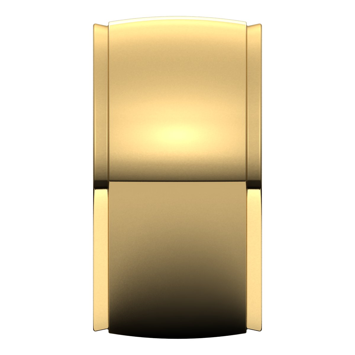 Stepped-Edge Comfort-Fit Half Round Band