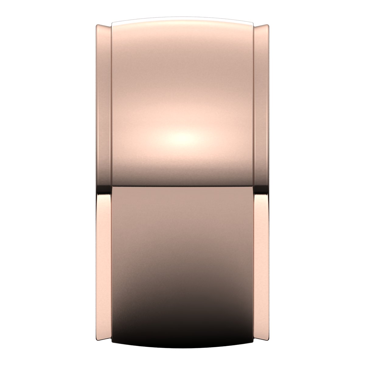 Stepped-Edge Comfort-Fit Half Round Band
