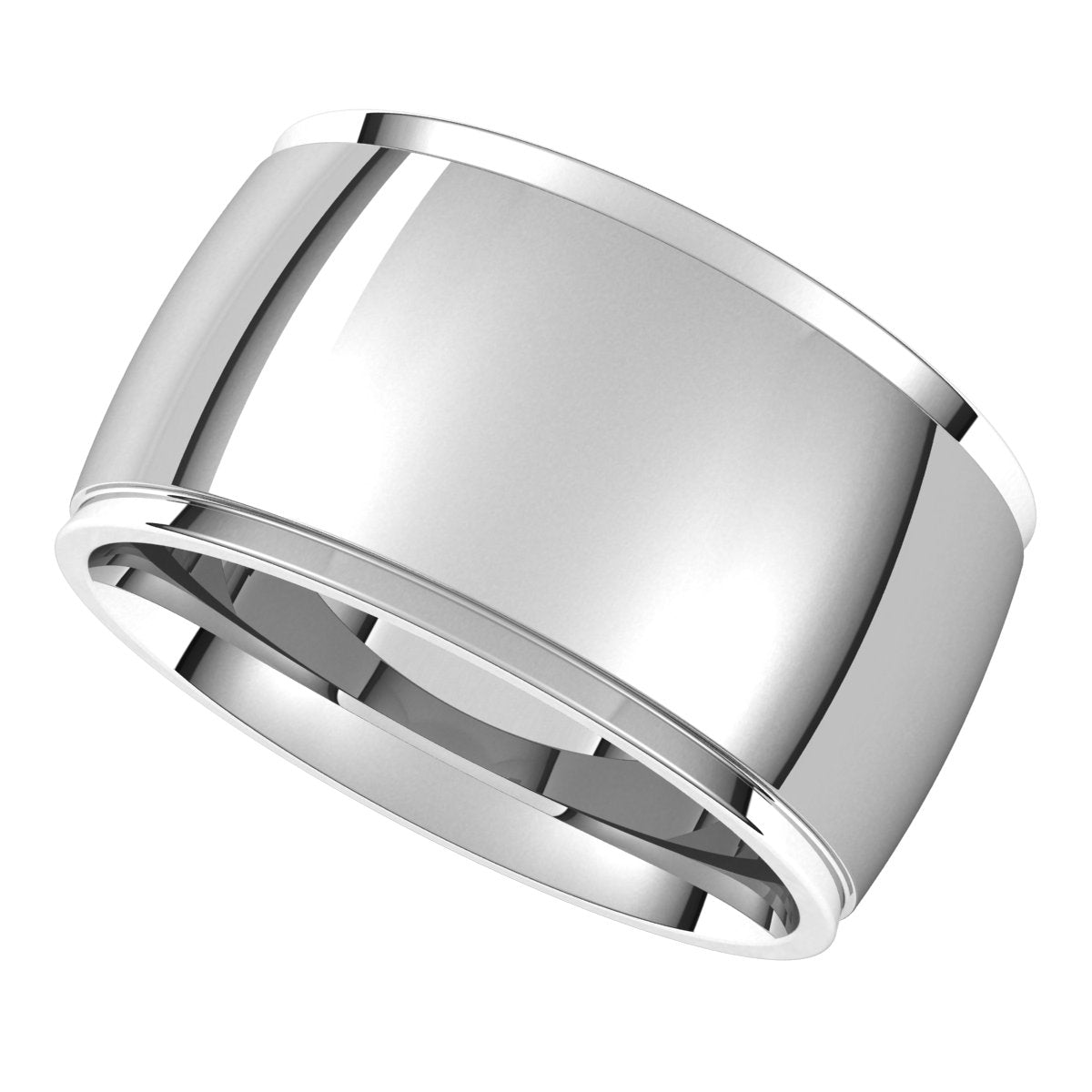 Stepped-Edge Comfort-Fit Half Round Band