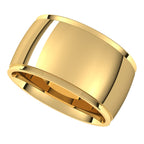 Stepped-Edge Comfort-Fit Half Round Band