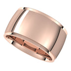 Stepped-Edge Comfort-Fit Half Round Band