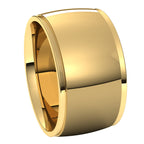 Stepped-Edge Comfort-Fit Half Round Band