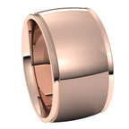 Stepped-Edge Comfort-Fit Half Round Band