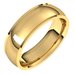 Stepped-Edge Comfort-Fit Half Round Band