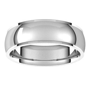 Stepped-Edge Comfort-Fit Half Round Band