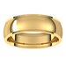 Stepped-Edge Comfort-Fit Half Round Band
