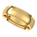 Stepped-Edge Comfort-Fit Half Round Band