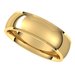 Stepped-Edge Comfort-Fit Half Round Band