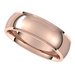 Stepped-Edge Comfort-Fit Half Round Band