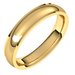 Stepped-Edge Comfort-Fit Half Round Band