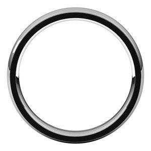 Stepped-Edge Comfort-Fit Half Round Band