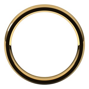 Stepped-Edge Comfort-Fit Half Round Band