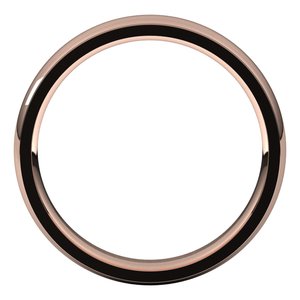 Stepped-Edge Comfort-Fit Half Round Band