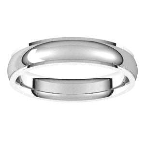 Stepped-Edge Comfort-Fit Half Round Band