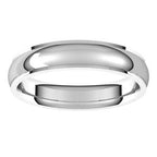 Stepped-Edge Comfort-Fit Half Round Band