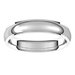 Stepped-Edge Comfort-Fit Half Round Band