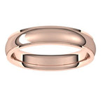 Stepped-Edge Comfort-Fit Half Round Band