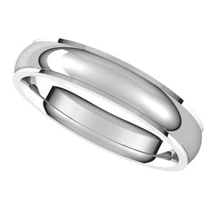 Stepped-Edge Comfort-Fit Half Round Band