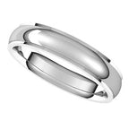Stepped-Edge Comfort-Fit Half Round Band