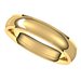 Stepped-Edge Comfort-Fit Half Round Band
