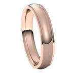 Stepped-Edge Comfort-Fit Half Round Band
