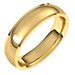 Stepped-Edge Comfort-Fit Half Round Band