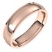Stepped-Edge Comfort-Fit Half Round Band