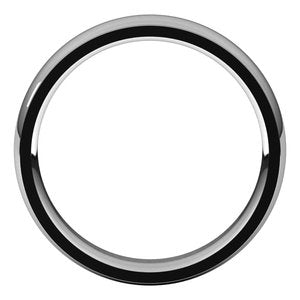 Stepped-Edge Comfort-Fit Half Round Band