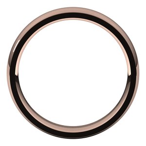 Stepped-Edge Comfort-Fit Half Round Band