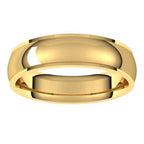 Stepped-Edge Comfort-Fit Half Round Band
