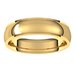 Stepped-Edge Comfort-Fit Half Round Band
