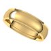 Stepped-Edge Comfort-Fit Half Round Band