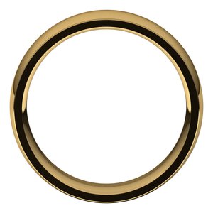 Stepped-Edge Comfort-Fit Half Round Band
