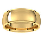 Stepped-Edge Comfort-Fit Half Round Band