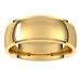 Stepped-Edge Comfort-Fit Half Round Band