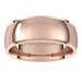 Stepped-Edge Comfort-Fit Half Round Band