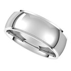 Stepped-Edge Comfort-Fit Half Round Band