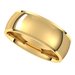 Stepped-Edge Comfort-Fit Half Round Band