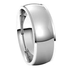 Stepped-Edge Comfort-Fit Half Round Band
