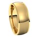 Stepped-Edge Comfort-Fit Half Round Band