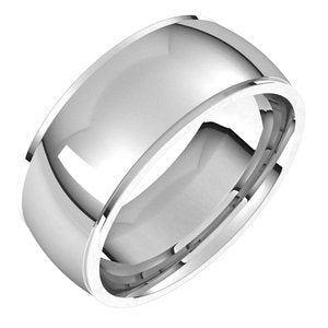 Stepped-Edge Comfort-Fit Half Round Band