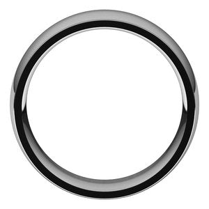 Stepped-Edge Comfort-Fit Half Round Band