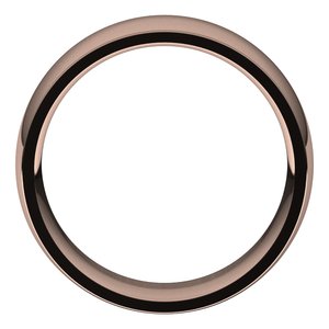 Stepped-Edge Comfort-Fit Half Round Band