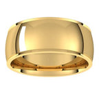 Stepped-Edge Comfort-Fit Half Round Band