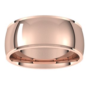 Stepped-Edge Comfort-Fit Half Round Band