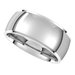 Stepped-Edge Comfort-Fit Half Round Band