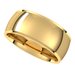 Stepped-Edge Comfort-Fit Half Round Band