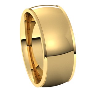 Stepped-Edge Comfort-Fit Half Round Band